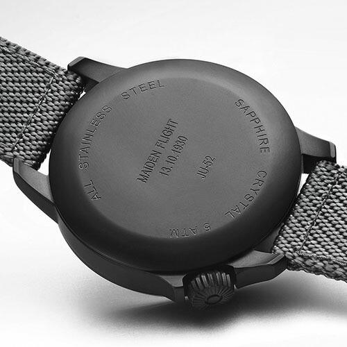 ラコ LACO コックピットウォッチ JU52 861908 ドイツ製 自動巻き 腕時計 径42mm グレーナイロンベルト | Laco | 02