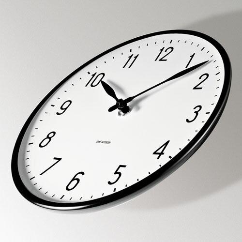 【アルネヤコブセン 】【Station Clock】　掛け時計 ステーション クロック 径29センチ 43643 正規品｜nuts｜02