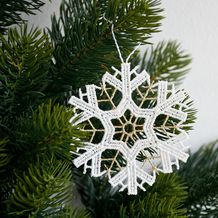 爆買 壁掛け式 クリスマスツリー ドイツ製オーナメント付き レース