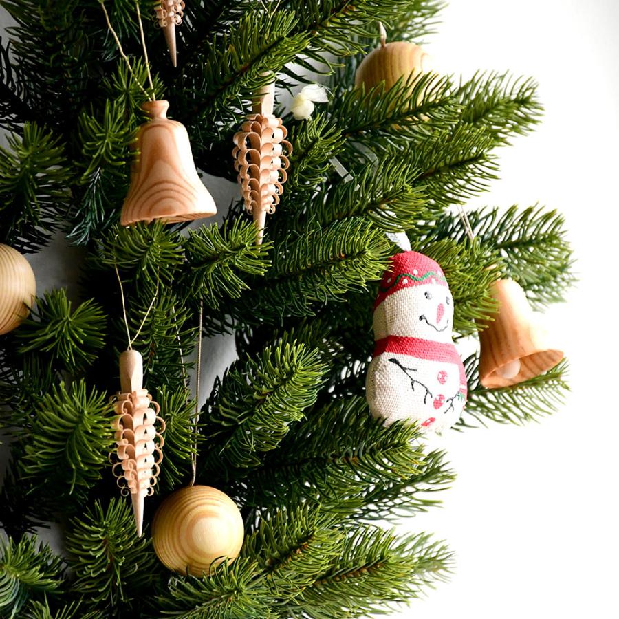 壁掛け式 クリスマスツリー ドイツ製白木のオーナメント9個 木製 ウクライナ製手作りオーナメント スノーマン 雪だるま | ブランド登録なし | 05