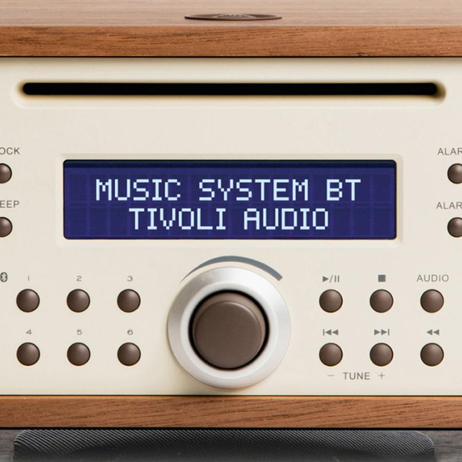 チボリオーディオ ミュージックシステムBT CDプレーヤー付き AM/ワイドFMラジオ Bluetooth スピーカー ウォールナット/ベージュ Tivoli Audio ギフト包装不可｜nuts｜09