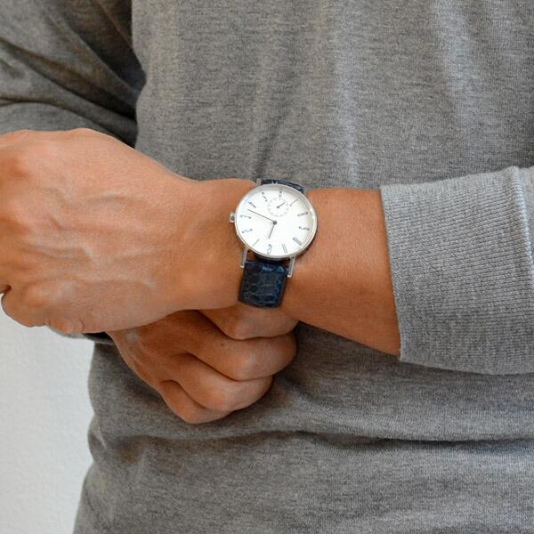 スポール SPQR 150本限定 arita ism small second 有田焼×スモールセコンド 【37mm】 クロコダイルレザーベルト（濃紺 | SPQR | 01