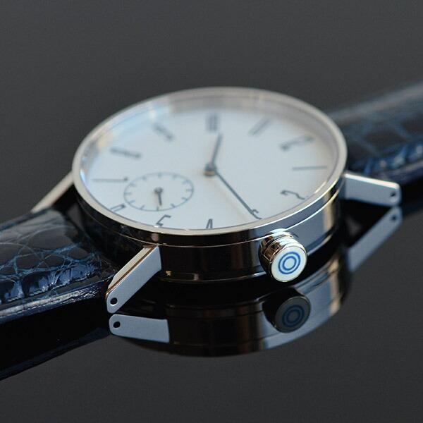 スポール SPQR 150本限定 arita ism small second 有田焼×スモールセコンド 【37mm】 クロコダイルレザーベルト（濃紺 | SPQR | 03