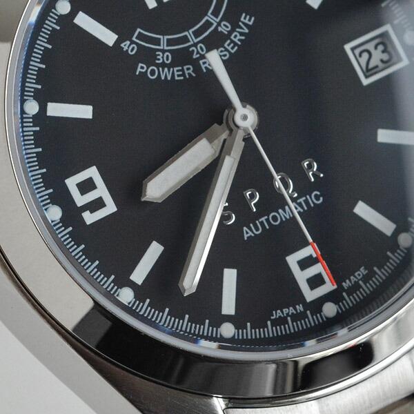 スポール 日本製 SPQR Ventuno pr 手巻付自動巻パワーリザーブ カレンダー 腕時計 径36mm ベントゥーノピーアール ステンレスブレス | SPQR | 03