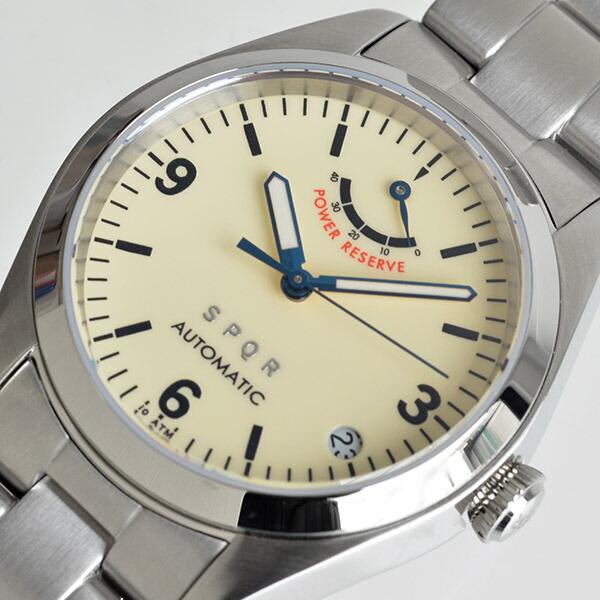 スポール 日本製 SPQR 初代モデル Ventuno pr 手巻付自動巻パワーリザーブ カレンダー 腕時計 【36mm】 ベントゥーノピーアール Vの画像