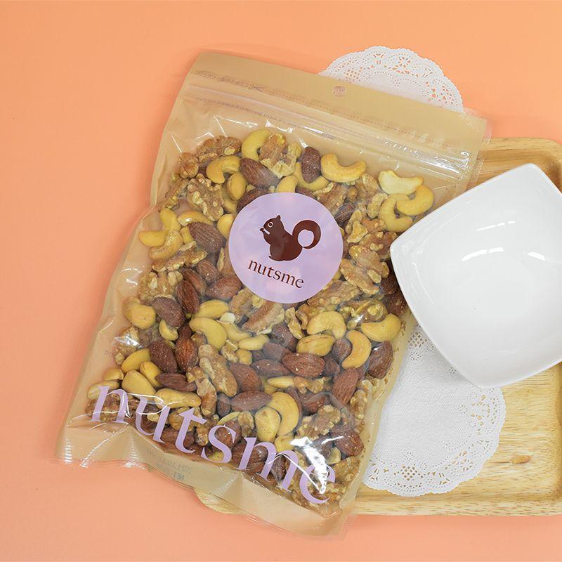 素焼き ミックスナッツ アーモンド クルミ カシューナッツ 250g 無添加 無塩 植物油不使用 送料無料 チャック付き 贅沢3種 |  | 01