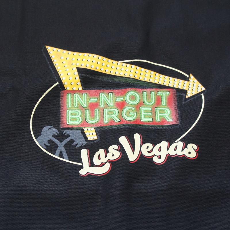 【送料無料】アメリカ USA IN-N-OUT ハンバーガー ラスベガス キャンバス 黒 トートバッグ 西海岸 カリフォルニア カルチャー雑貨 中古品扱い USA 米国 |  | 01