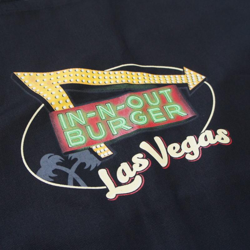 【送料無料】アメリカ USA IN-N-OUT ハンバーガー ラスベガス キャンバス 黒 トートバッグ 西海岸 カリフォルニア カルチャー雑貨 中古品扱い USA 米国 |  | 05