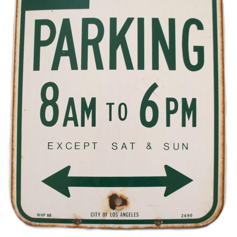 【送料無料】オリジナル U.S.A 米国 アメリカ ロサンゼルス ストリートパーキング 路上駐車用看板 スチール製 オールドサイン ロード 道路標識 インテリア雑貨 |  | 02