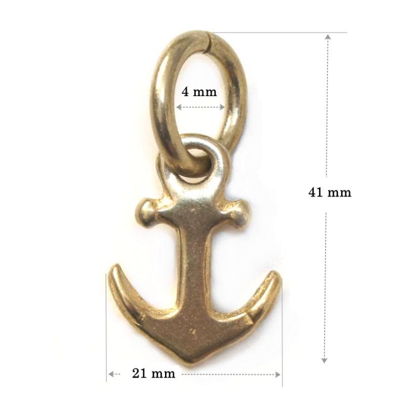 イカリ型飾り 無垢真鍮ブラス製 Sサイズ キーチェーン ウォレットチェーン等のアクセントに |  | 01