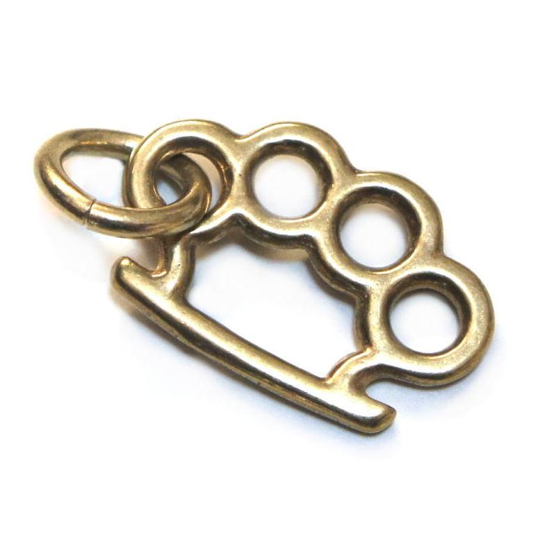 メリケンサック型飾り 無垢真鍮ブラス製 Sサイズ キーチェーン ウォレットチェーン等のアクセントに |  | 02