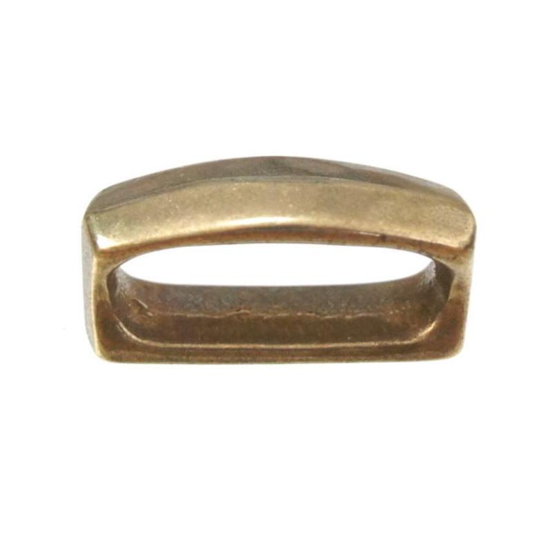 ベルトループ 30mm 幅用 真鍮無垢ブラス製 ベルトエンドの押さえに / バックル レザークラフト ハンドメイド サルカン |  | 02