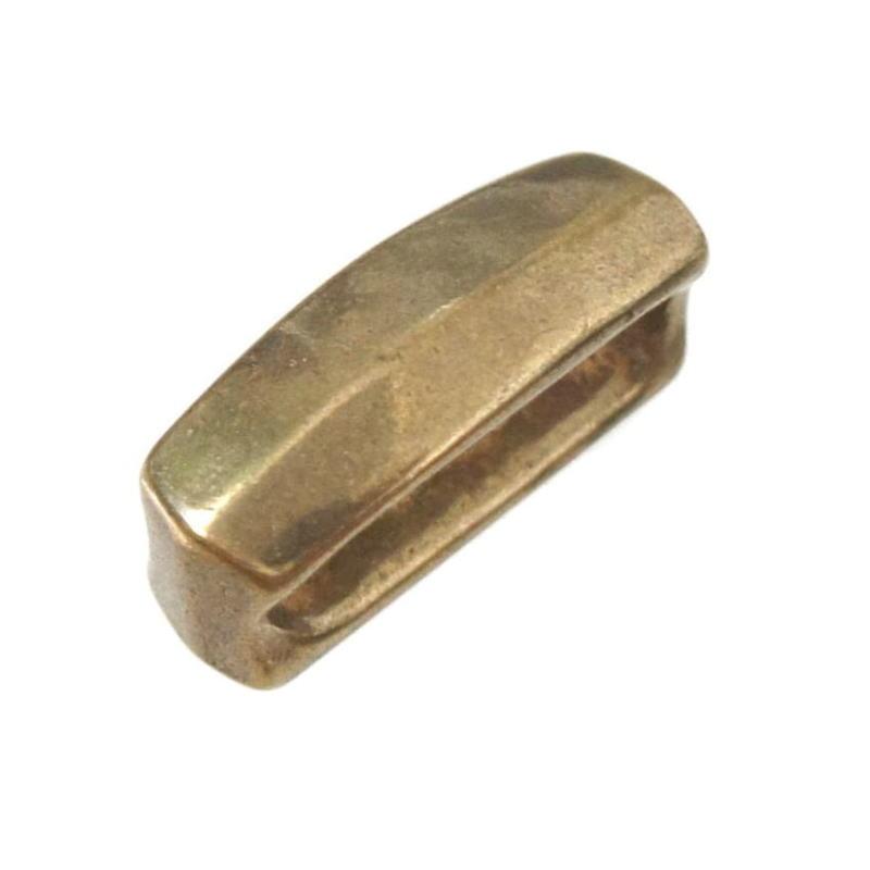 ベルトループ 30mm 幅用 真鍮無垢ブラス製 ベルトエンドの押さえに / バックル レザークラフト ハンドメイド サルカン |  | 03