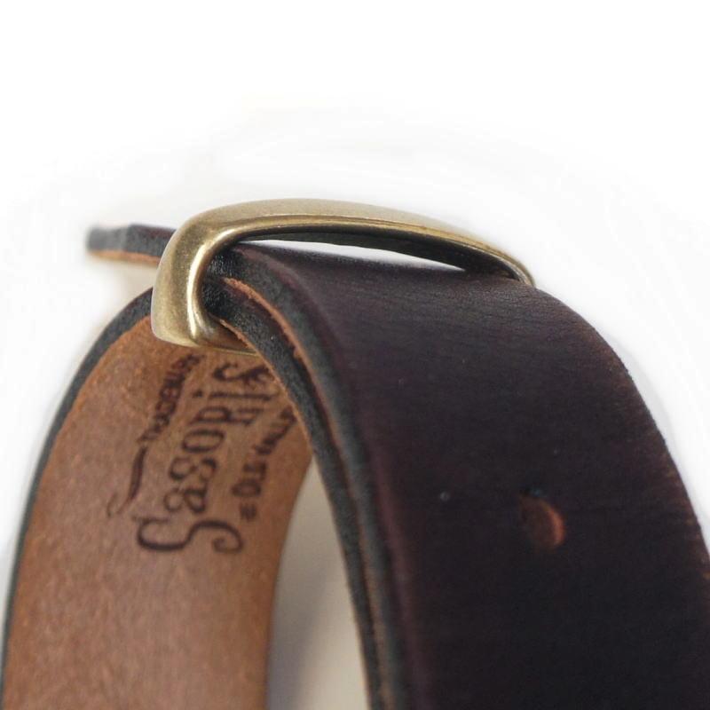 ベルトループ 30mm 幅用 真鍮無垢ブラス製 ベルトエンドの押さえに / バックル レザークラフト ハンドメイド サルカン |  | 07