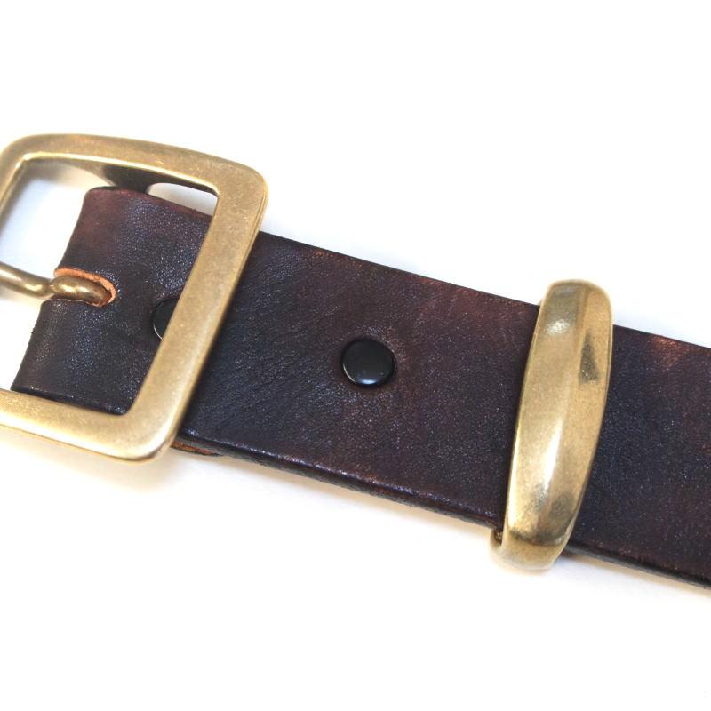 ベルトループ 40mm 幅用 真鍮無垢ブラス製 サルカン ベルトエンドの押さえに / バックル レザークラフト ハンドメイド |  | 07