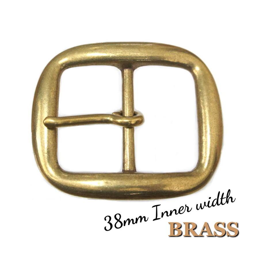 オーバル型バックル 38mm 真鍮ブラス製 楕円形 1950s ビンテージ オールドスタイル カスタム ベルト | 