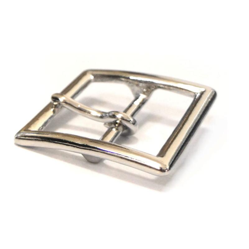 スクエア型バックル 38mm幅 ニッケルメッキ仕上 真鍮ブラス製 正方形 / 1950s ビンテージ ギャリソンスタイル レザークラフト |  | 03