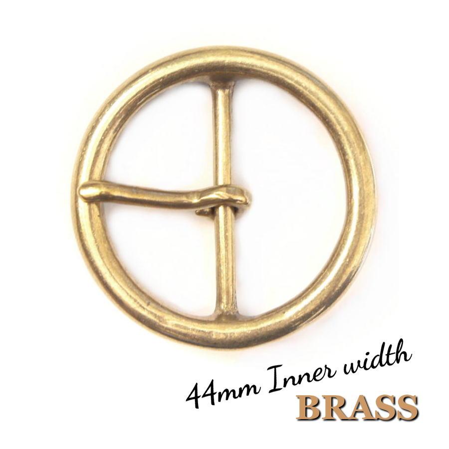 円形丸型バックル 42mm幅 真鍮ブラス製 1970s ビンテージ オールド スタイル カスタム ベルト | 