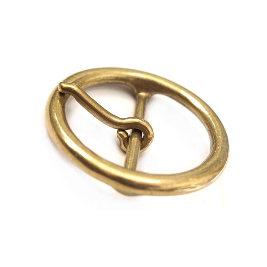 円形丸型バックル 42mm幅 真鍮ブラス製 1970s ビンテージ オールド スタイル カスタム ベルト |  | 02