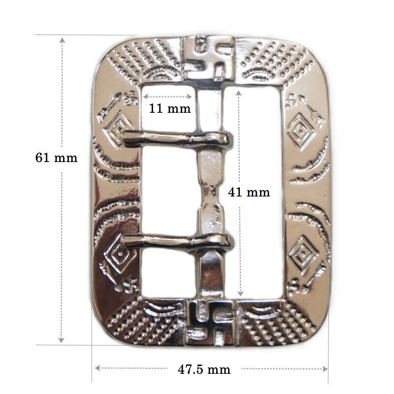 1930s インディアン柄 卍マーク入り ビンテージ復刻版 バックル 40mm幅 ダブルピン スタッズ カスタム クラフト ベルト |  | 01