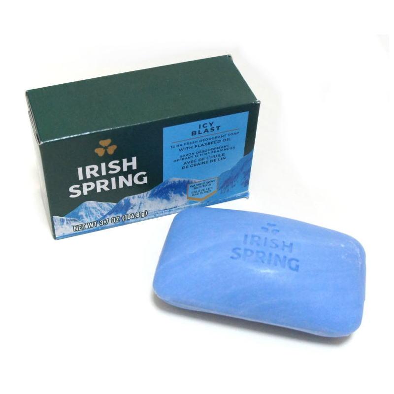 【送料無料】米国 Irish Spring デオドラント ソープ ICY BLAST 104.8g 固形石鹸 単品1個 アイリッシュスプリング 良い香り |  | 01