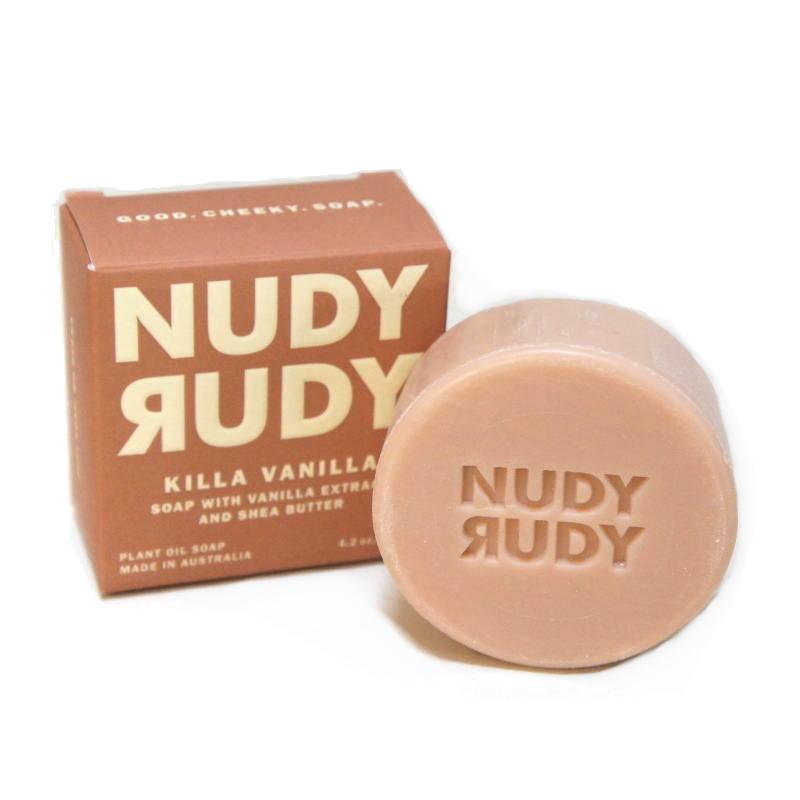 【送料無料】オーストラリア製 NUDY RUDY KILLA VANILLA プラントオイルソープ 120g 植物油固形石鹸 単品1個 | 