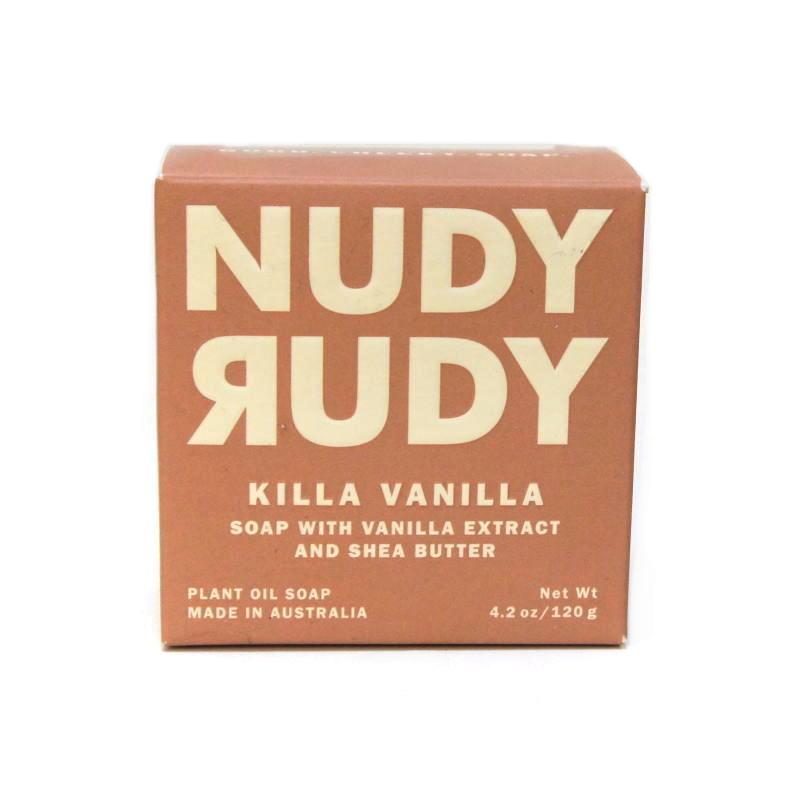 【送料無料】オーストラリア製 NUDY RUDY KILLA VANILLA プラントオイルソープ 120g 植物油固形石鹸 単品1個 |  | 01