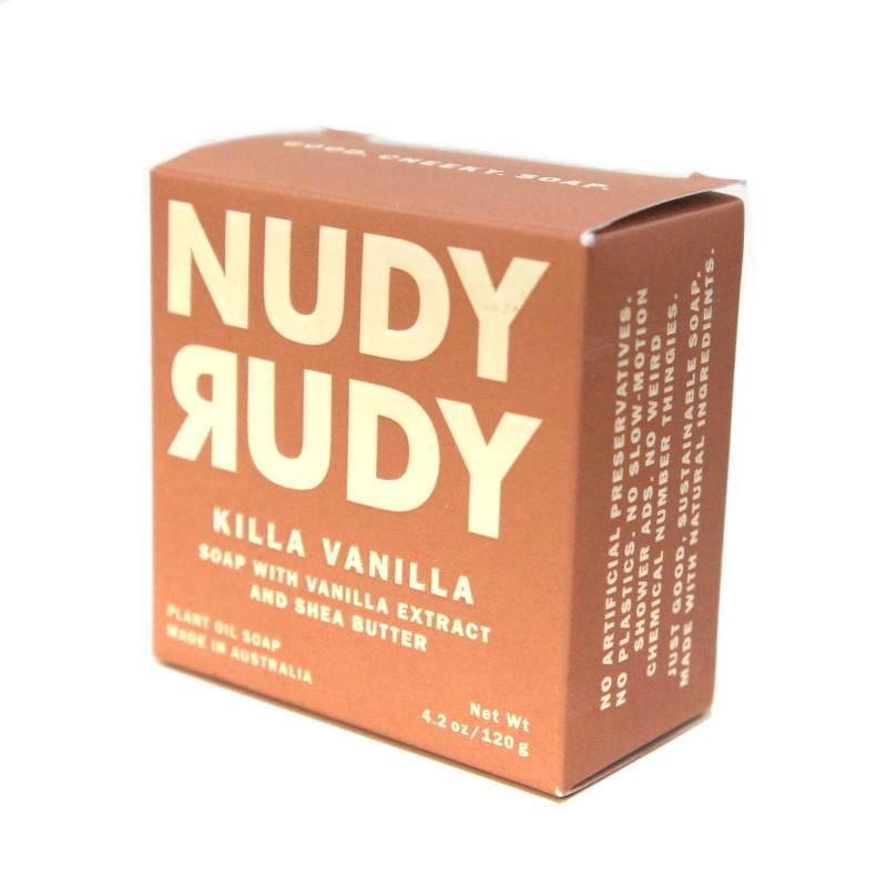 【送料無料】オーストラリア製 NUDY RUDY KILLA VANILLA プラントオイルソープ 120g 植物油固形石鹸 単品1個 |  | 02