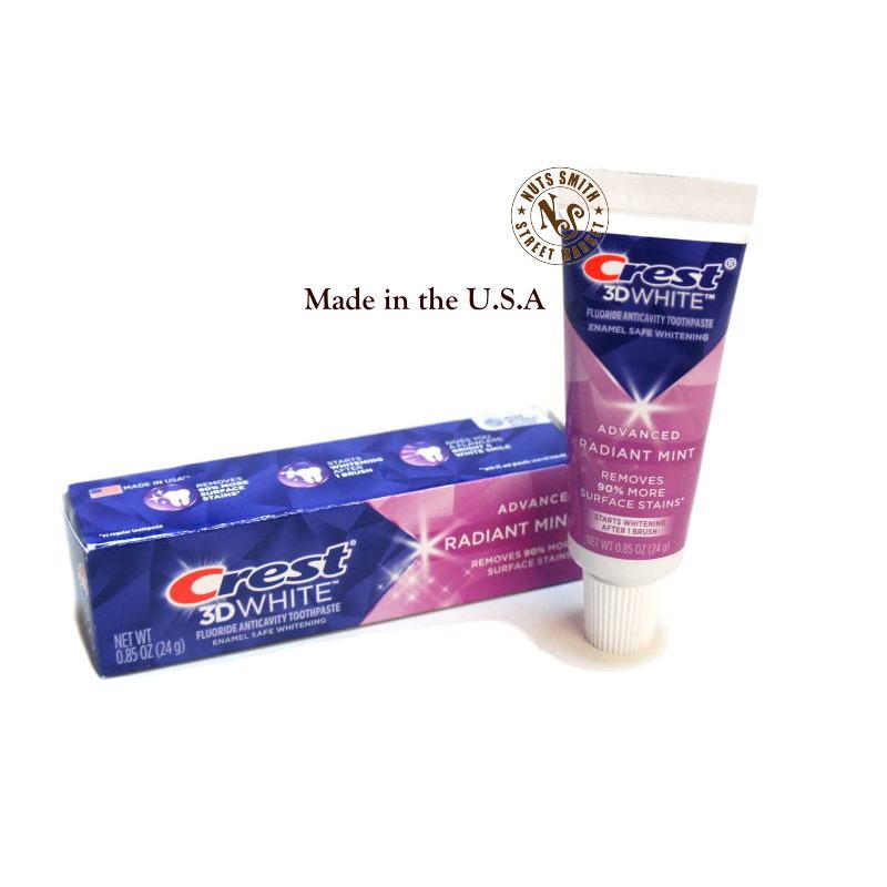 【お試しサイズ】【送料無料】米国 Crest 3D WHITE RADIANT MINT ミント アメリカ 歯磨き粉 24gトラベル 旅行 携帯用 1本箱 |  | 02