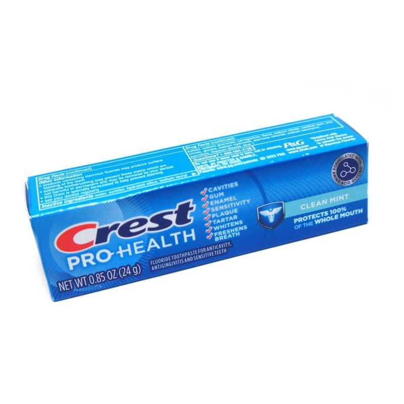 【お試しサイズ】【送料無料】米国 Crest 3D PRO-HEALTH プロヘルス アメリカ 歯磨き粉 24gトラベル 旅行 携帯用 1本箱 |  | 02