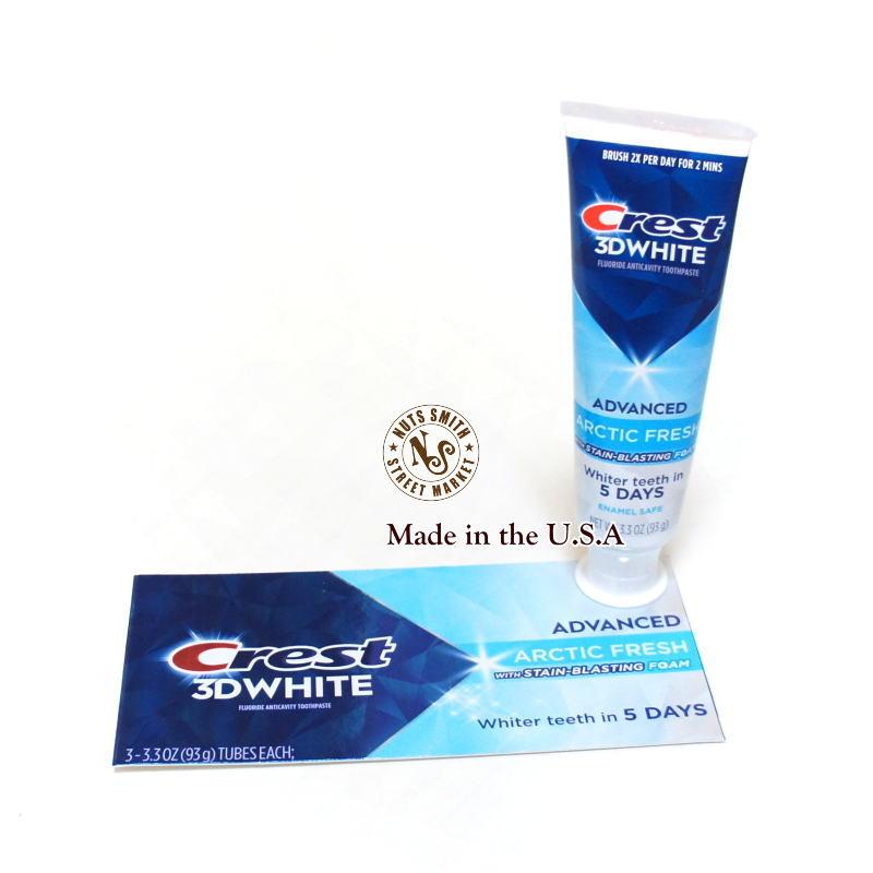 【送料無料 】米国 Crest 3D WHITE ARCTIC FRESH クレスト フレッシュ アメリカ 歯磨き粉 93g 1本 箱無し バラ |  | 01