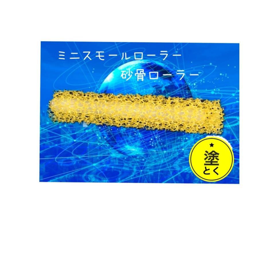 驚きの値段 砂骨ローラー ミニスモール 4インチ 粗目 2本入 4MS-KG
