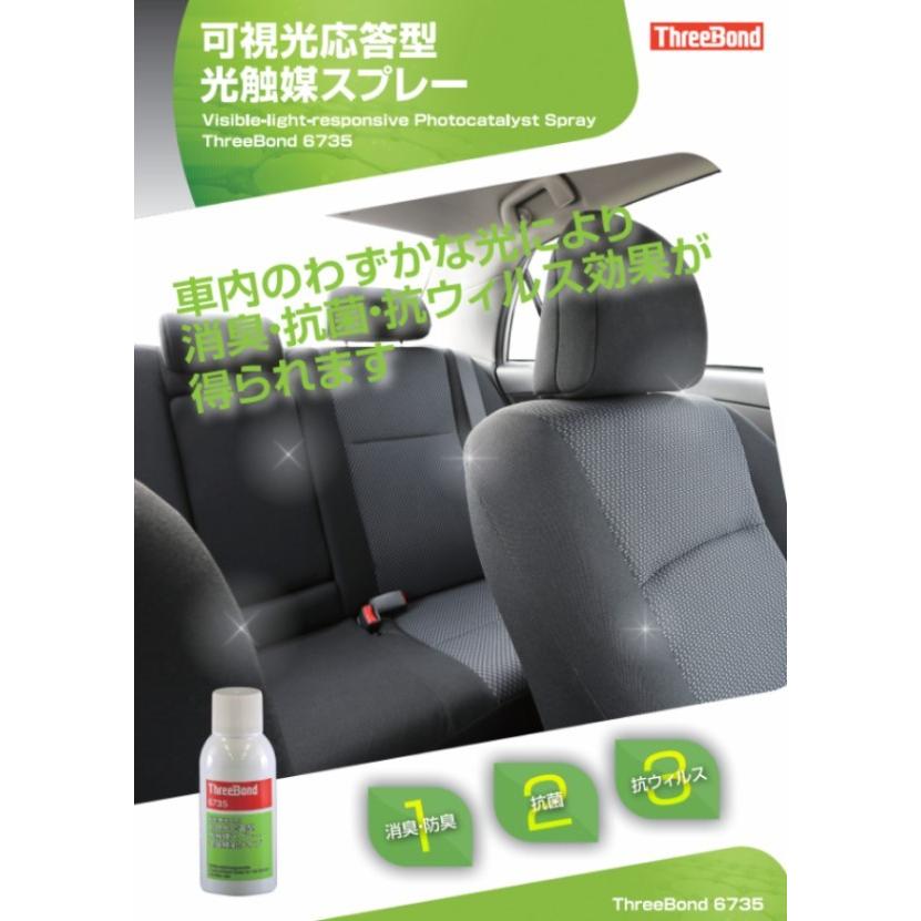 スリーボンド 光触媒 車内 消臭 除菌 86ml Threebond 6735 塗っとく Com ヤフー店 通販 Yahoo ショッピング