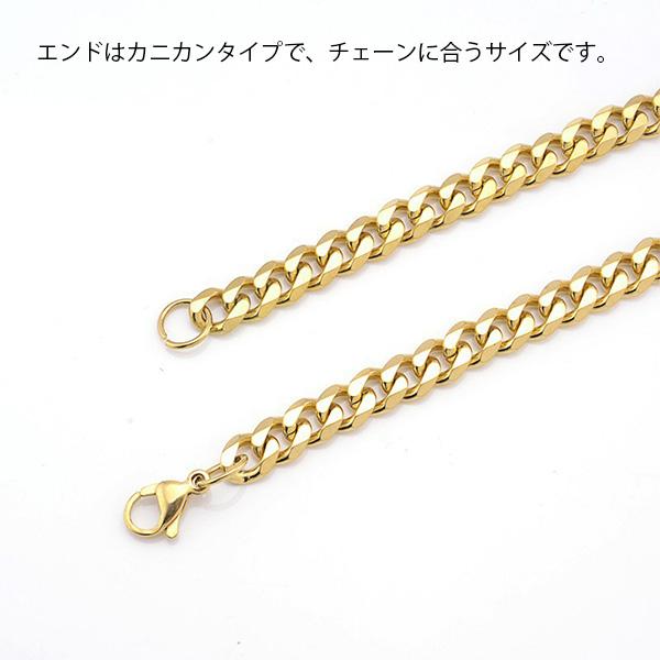 メンズ ネックレス メンズ 喜平チェーン ステンレス アレルギー対応 ゴールド 金 シルバー ブラック 3mm, 5mm, 7mmのサイズ 10代 20代 30代 40代 50代 60代 70代｜nvs｜06