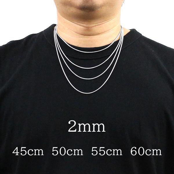 メンズ ネックレス ベネチアンチェーン ステンレス アレルギー対応 シルバー 1.5mm,2mm,3mm 10代 20代 30代 40代 50代 60代 70代 | ブランド登録なし | 04