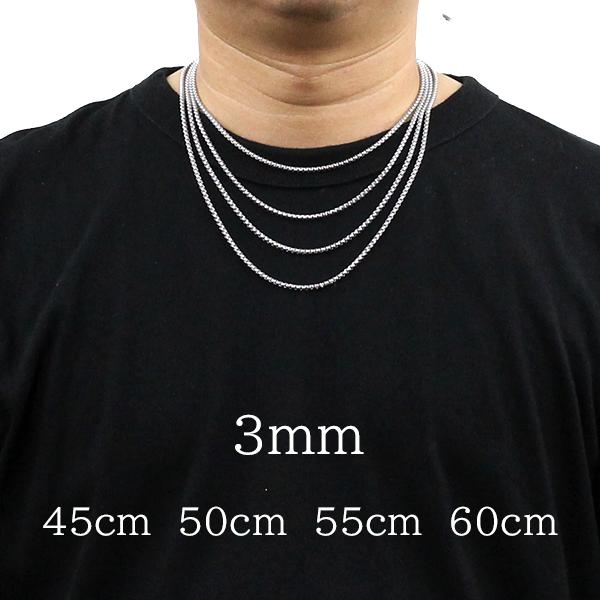 メンズ ネックレス ベネチアンチェーン ステンレス アレルギー対応 シルバー 1.5mm,2mm,3mm 10代 20代 30代 40代 50代 60代 70代 | ブランド登録なし | 05