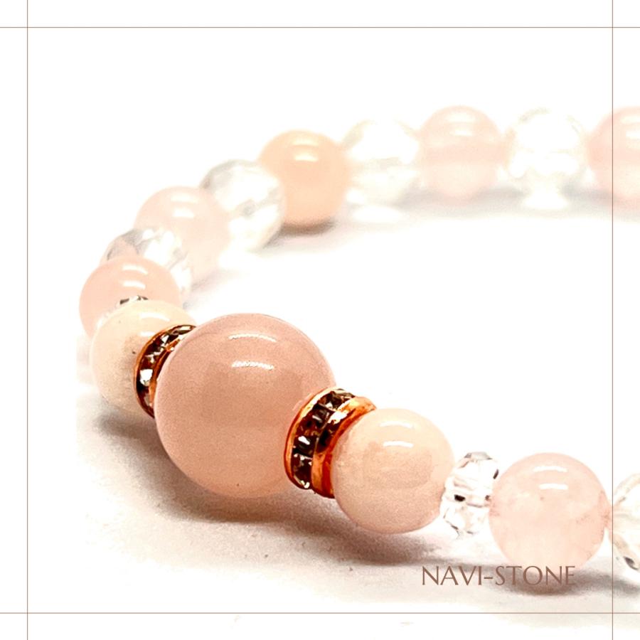 パワーストーン ブレスレット ローズクォーツ ピンクモルガナイト レディース ブレスレット | ブランド登録なし