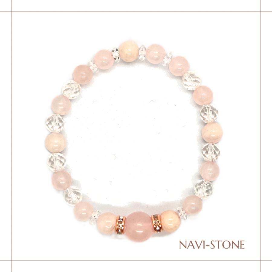 パワーストーン ブレスレット ローズクォーツ ピンクモルガナイト レディース ブレスレット | ブランド登録なし | 02