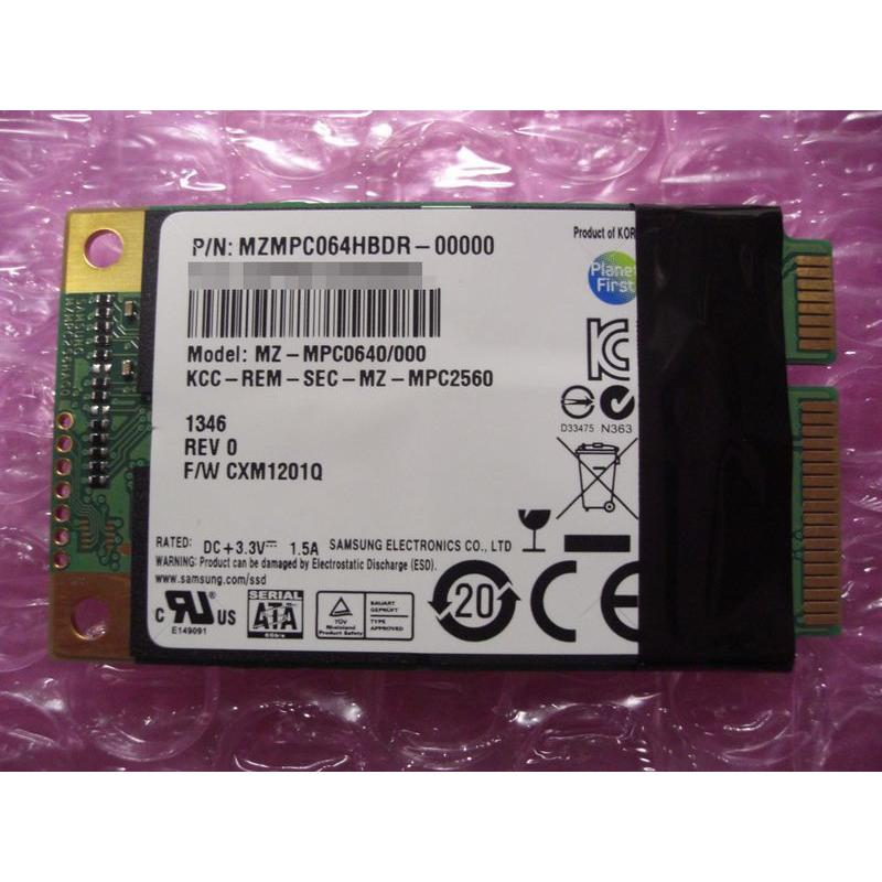 SAMSUNG（サムスン） 中古ほとんど未使用・SSD64GB mSATA SAMSUNG 