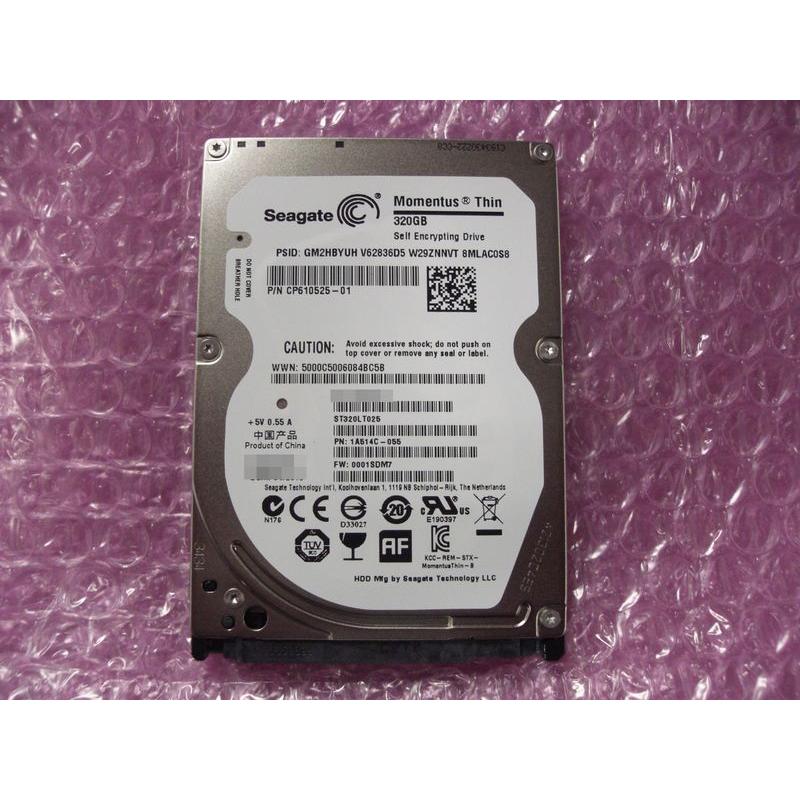 Seagate 中古・ほとんど未使用・2.5インチHDD 320GB SATA ST320LT025  