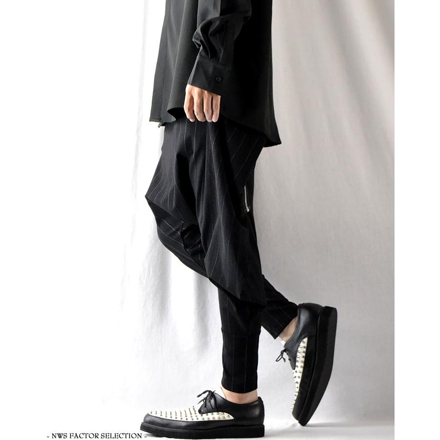 サルエルパンツ ダンス コーデ メンズ レディース スキニー アンクル クロップド ストレッチ ストライプ ムササビ 韓国 ファッション Nws Pt Nws Factor 通販 Yahoo ショッピング