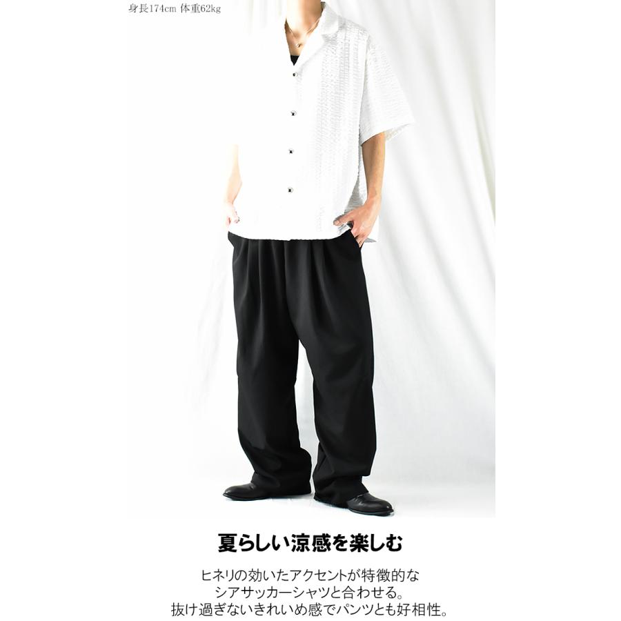 ワイドパンツ メンズ スラックス 黒 ツータックスラックス 2 ワイドパンツ メンズ スラックス 黒 ツータックスラックス 2