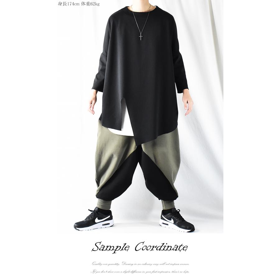 モード系 v系 ロング丈tシャツ メンズ アシンメトリー モード系 v系 ロング丈tシャツ メンズ アシンメトリー