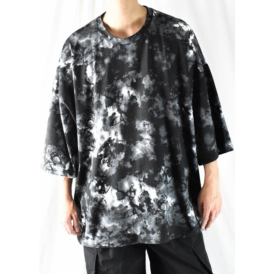 Tシャツ tシャツ メンズ 5分袖 タイダイ 染め ビッグシルエット Tシャツ tシャツ メンズ 5分袖 タイダイ 染め ビッグシルエット