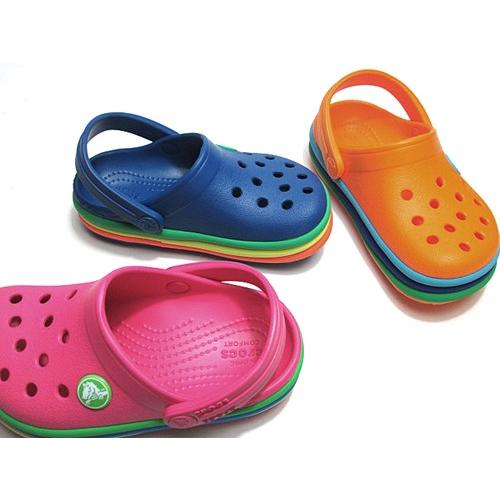 crocs shoes rainbow