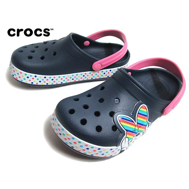 クロックス Crocs 6156 ファン ラブ ディズニー ミニー スタイル クロッグ キッズ ネイビー 靴 ラッピング不可 6156 410 Shoes Wanヤフー店 通販 Yahoo ショッピング