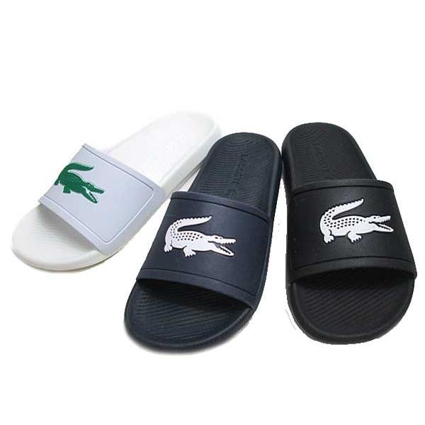 lacoste croco sliders