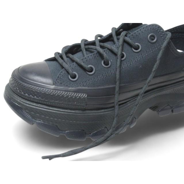 送料無料 スニーカー レースアップ ローカット レディース SS 春夏 新作 夏新作 秋新作 人気 流行 定番 2025 コンバース CONVERSE CS OX 31314181 31314180 厚底 オールスター （Ｒ） トレックウエーブ 黒 靴 グラファイトブラック フリントグレイ 5cmヒール CONVERSE（コンバース） CONVERSE 31314181 オールスター （R