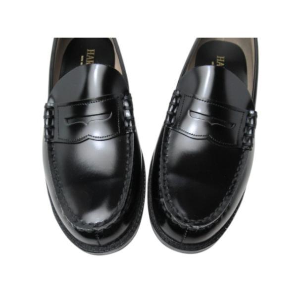 HARUTA ローファー 9064 27cm ブラック HARUTA（ハルタ） HARUTA 9064 4E 牛革コインローファー made in Japan