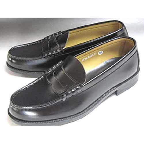 ハルタ Haruta 合皮コインローファー 大きいサイズ ブラック メンズ 靴 売上実績no 1